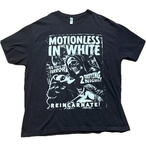 Motionless In White - Reincarnate - 10 Years Of Terror - Rare XL 2014 T-Shirt